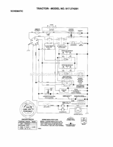 Page L Diagram and Parts List for 917274291  Craftsman Lawn Tractor