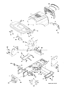 Part Location Diagram of 192525X613 Craftsman Fender