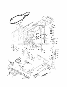 Page C Diagram and Parts List for 917274380  Craftsman Lawn Tractor