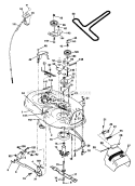 Mower Deck Diagram and Parts List for 917274390  Craftsman Lawn Tractor