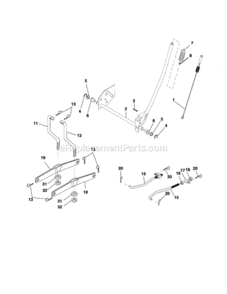 Page I Diagram and Parts List for 917274460  Craftsman Lawn Tractor