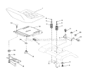 Seat Assembly Diagram and Parts List for 917274761  Craftsman Lawn Tractor