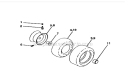 Wheels And Tires Diagram and Parts List for 917274761  Craftsman Lawn Tractor