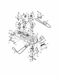 Page J Diagram and Parts List for 917274950  Craftsman Lawn Tractor