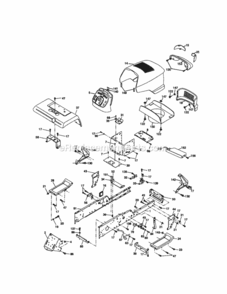 Page B Diagram and Parts List for 917274950  Craftsman Lawn Tractor