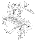 Mower Deck Diagram and Parts List for 917274961  Craftsman Lawn Tractor