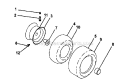 Wheels  Tires Diagram and Parts List for 917274961  Craftsman Lawn Tractor