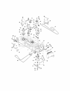Page J Diagram and Parts List for 917274980  Craftsman Lawn Tractor
