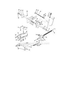 Page G Diagram and Parts List for 917274980  Craftsman Lawn Tractor