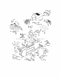 Page B Diagram and Parts List for 917275013  Craftsman Lawn Tractor