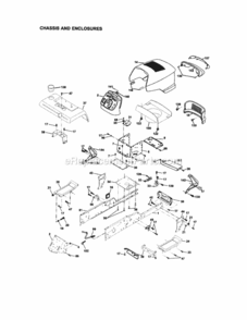 Page B Diagram and Parts List for 917275020  Craftsman Lawn Tractor
