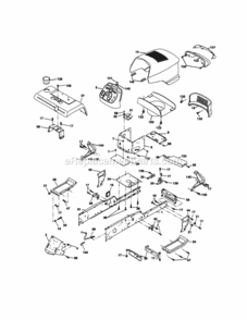 Page B Diagram and Parts List for 917275021  Craftsman Lawn Tractor