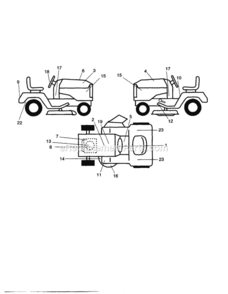 Page G Diagram and Parts List for 917275021  Craftsman Lawn Tractor