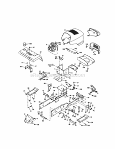 Page B Diagram and Parts List for 917275030  Craftsman Lawn Tractor