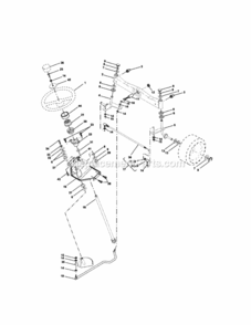Page D Diagram and Parts List for 917275031  Craftsman Lawn Tractor