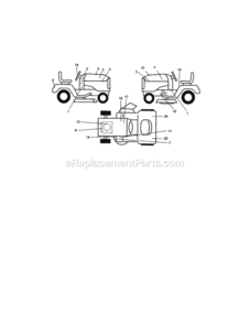 Page G Diagram and Parts List for 917275032  Craftsman Lawn Tractor