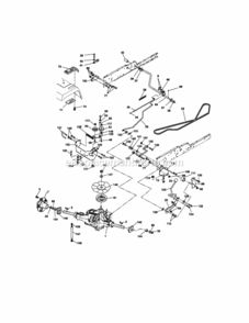 Page C Diagram and Parts List for 917275040  Craftsman Lawn Tractor