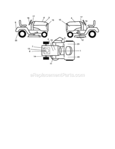 Part Location Diagram of 583014301 Craftsman Blower Decal