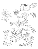 ChassisEnclosures Diagram and Parts List for 917275041  Craftsman Lawn Tractor