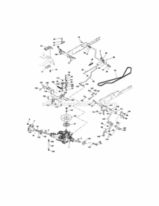 Page C Diagram and Parts List for 917275042  Craftsman Lawn Tractor