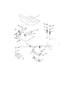 Page F Diagram and Parts List for 917275242  Craftsman Lawn Tractor