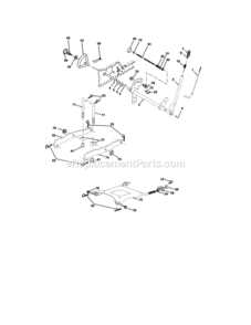 Page F Diagram and Parts List for 917275281  Craftsman Lawn Tractor