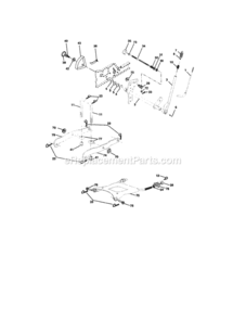 Page F Diagram and Parts List for 917275282  Craftsman Lawn Tractor
