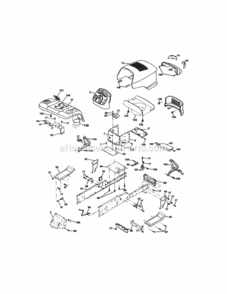 Page B Diagram and Parts List for 917275283  Craftsman Lawn Tractor