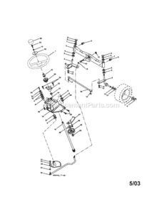Page D Diagram and Parts List for 917275283  Craftsman Lawn Tractor