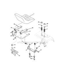 Page G Diagram and Parts List for 917275283  Craftsman Lawn Tractor