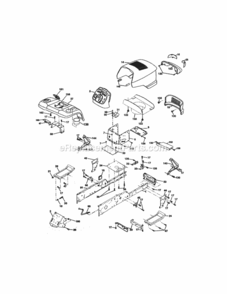 Page B Diagram and Parts List for 917275284  Craftsman Lawn Tractor