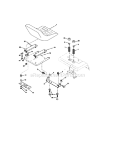 Page G Diagram and Parts List for 917275284  Craftsman Lawn Tractor
