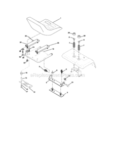 Page G Diagram and Parts List for 917275286  Craftsman Lawn Tractor