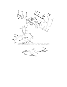 Page F Diagram and Parts List for 917275287  Craftsman Lawn Tractor