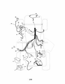 Electrical Diagram and Parts List for 917275351  Craftsman Lawn Tractor