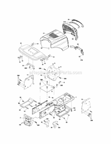 Chassis_And_Enclosures Diagram and Parts List for 917275351  Craftsman Lawn Tractor