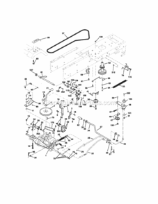 Ground_Drive Diagram and Parts List for 917275351  Craftsman Lawn Tractor