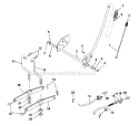 Lift Assemlby Diagram and Parts List for 917275683  Craftsman Lawn Tractor