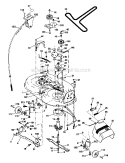 Mower Deck Diagram and Parts List for 917275760  Craftsman Lawn Tractor