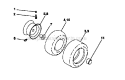 Wheels  Tires Diagram and Parts List for 917275810  Craftsman Lawn Tractor