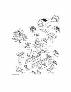 Page B Diagram and Parts List for 917275971  Craftsman Lawn Tractor