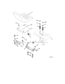 Page F Diagram and Parts List for 917275971  Craftsman Lawn Tractor