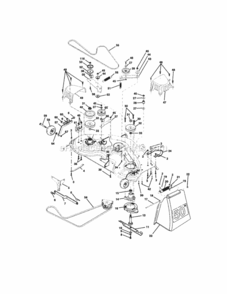 Page J Diagram and Parts List for 917275972  Craftsman Lawn Tractor