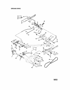 Page C Diagram and Parts List for 917275972  Craftsman Lawn Tractor