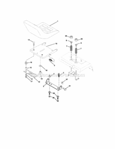 Page F Diagram and Parts List for 917275972  Craftsman Lawn Tractor