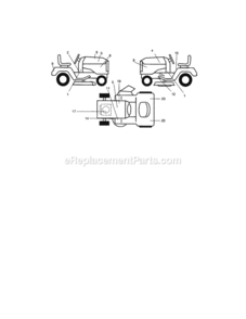 Page G Diagram and Parts List for 917275972  Craftsman Lawn Tractor