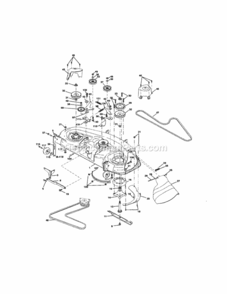 Page J Diagram and Parts List for 917276010  Craftsman Lawn Tractor