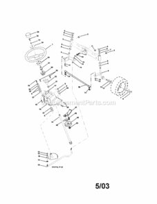 Page D Diagram and Parts List for 917276010  Craftsman Lawn Tractor