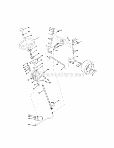 Page D Diagram and Parts List for 917276011  Craftsman Lawn Tractor