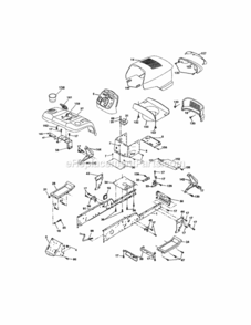 Page B Diagram and Parts List for 917276022  Craftsman Lawn Tractor
